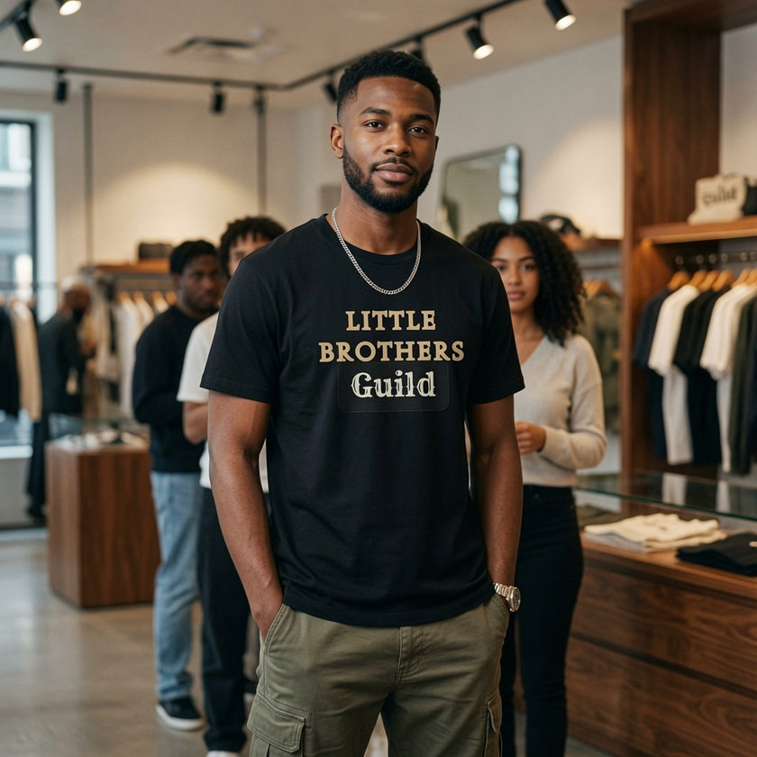 Little Brothers Guild T-Shirt — Vintage Style Sibling Crew Tee