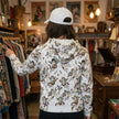 Angel graphic streetwear zip hoodie detail