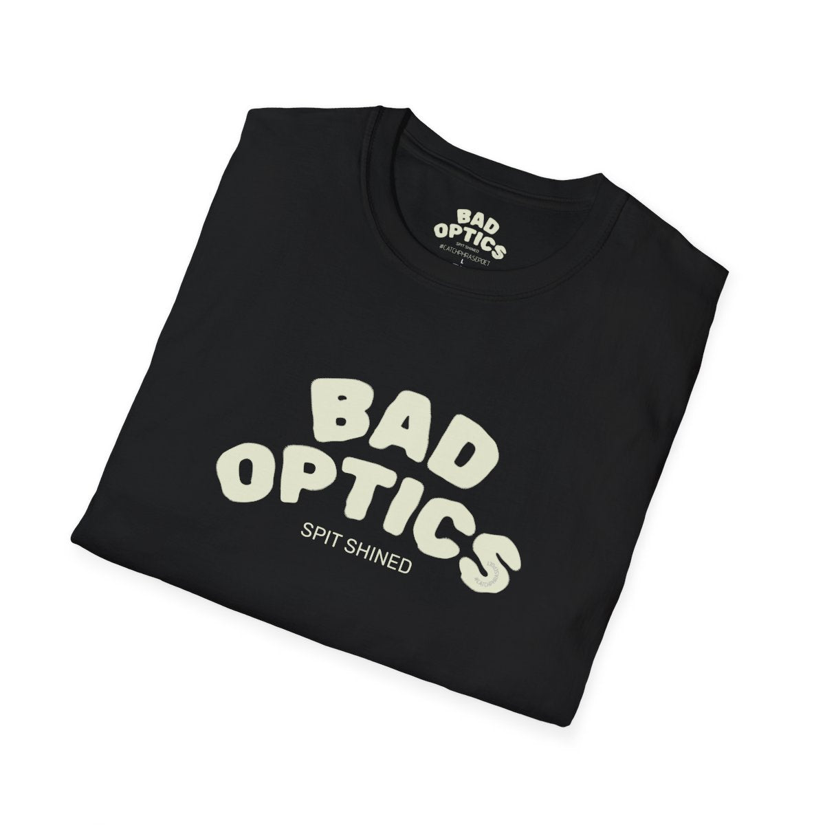 'Bad Optics' retro arch logo graphic tee