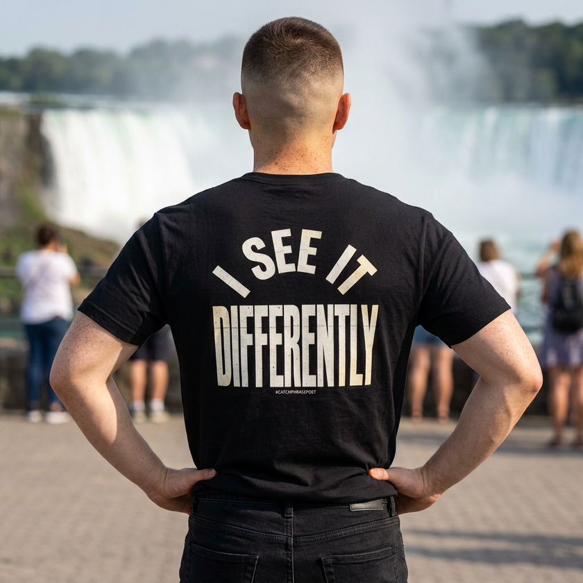 I See It Differently T-Shirt — Bold Statement Graphic Tee for Individuality