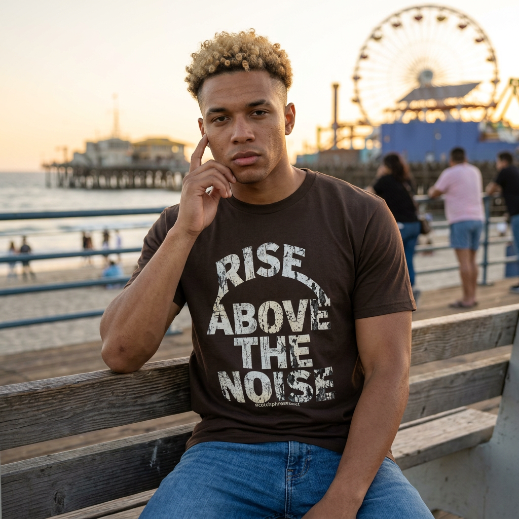 Rise Above The Noise T-Shirt — Inspirational Graphic Tee