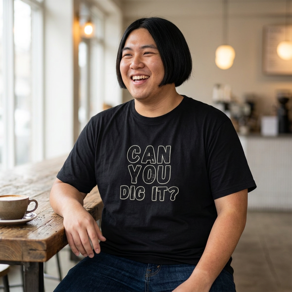 'Can You Dig It' retro graphic tee — Catch Phrase Poet