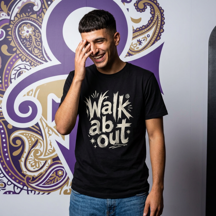 Walk About T-Shirt — Retro Handlettered 'Walk About' Graphic Tee