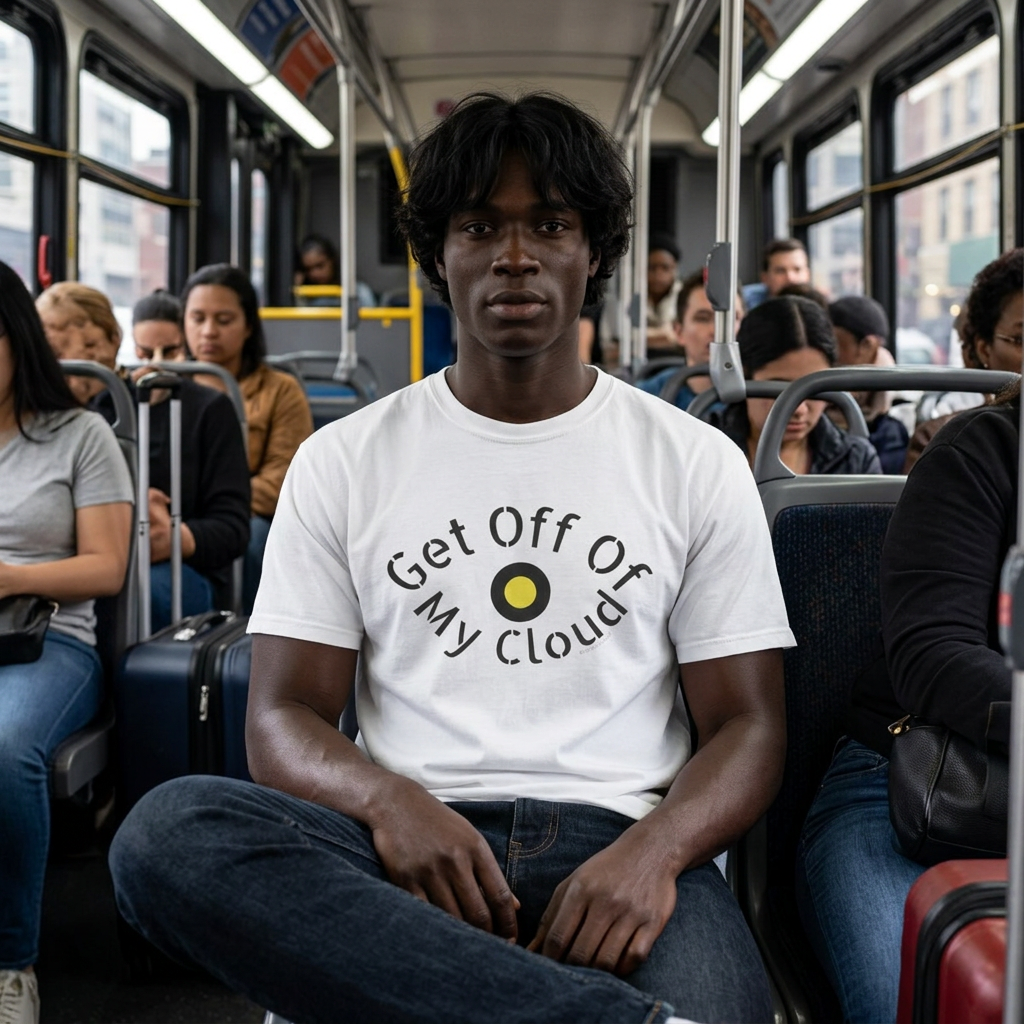 Get Off My Cloud T-Shirt — Retro Vinyl Record Graphic