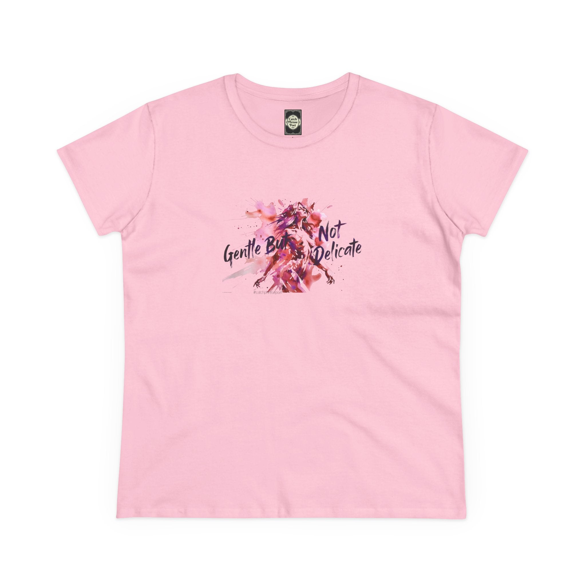 Gentle But Not Delicate Tee | Floral Script Feminist Shirt