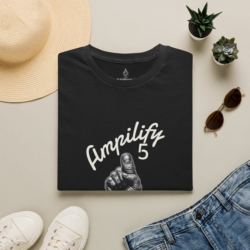 Amplify 5 T-Shirt — Vintage Pointing Finger Graphic Tee