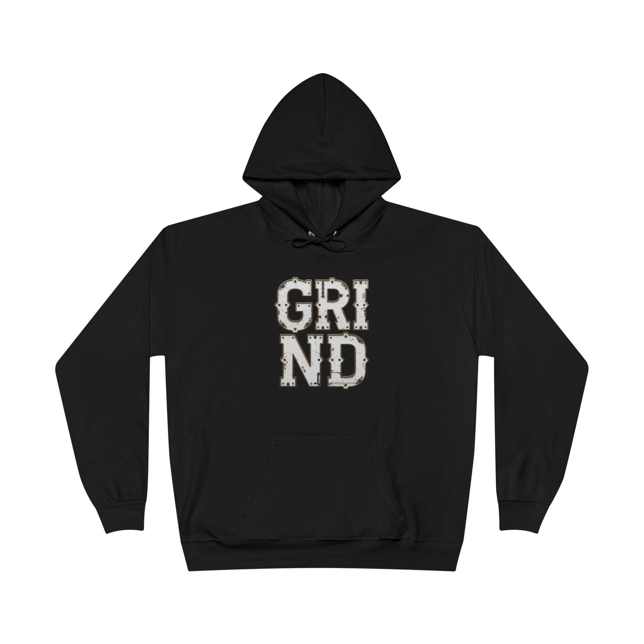 GRIND Vintage Lettering Hoodie — Motivational Streetwear Pullover