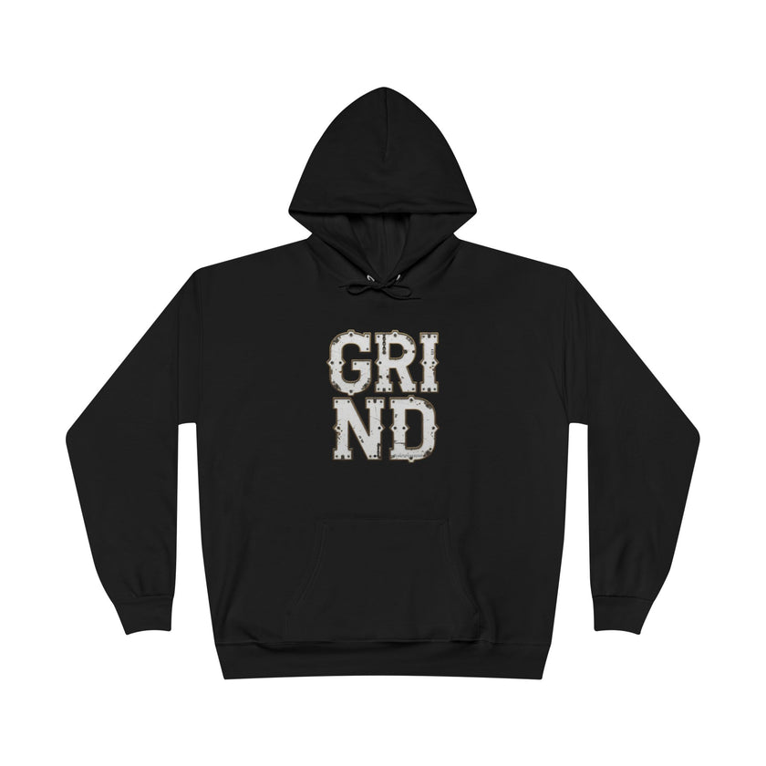GRIND Vintage Lettering Hoodie — Motivational Streetwear Pullover