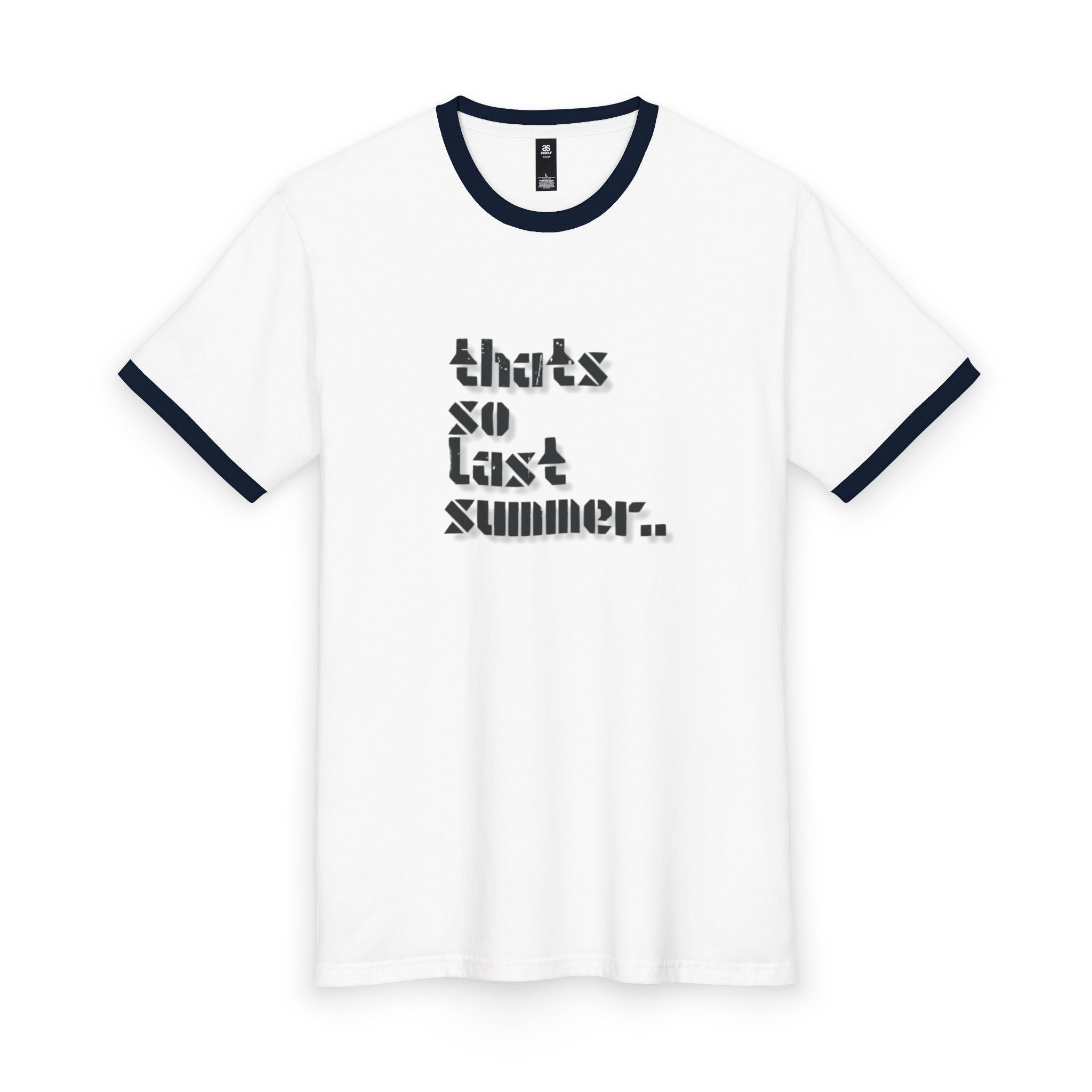That Is So Last Summer Ringer Tee — Retro Slogan Men’s Tee