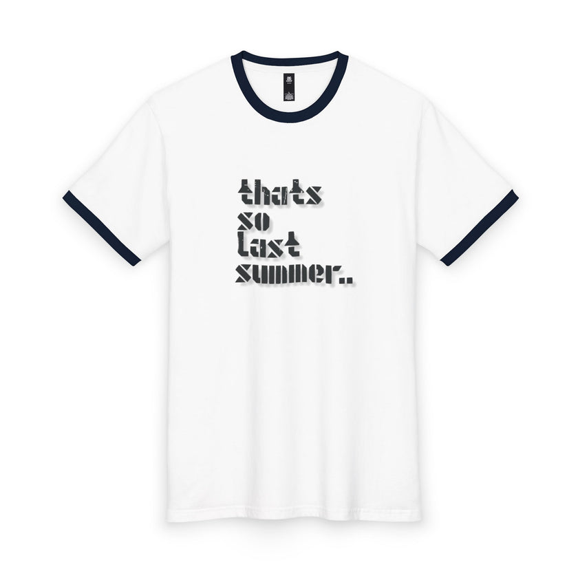 That Is So Last Summer Ringer Tee — Retro Slogan Men’s Tee