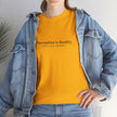 Perception Is Reality Tee - Minimalist White Graphic T-Shirt