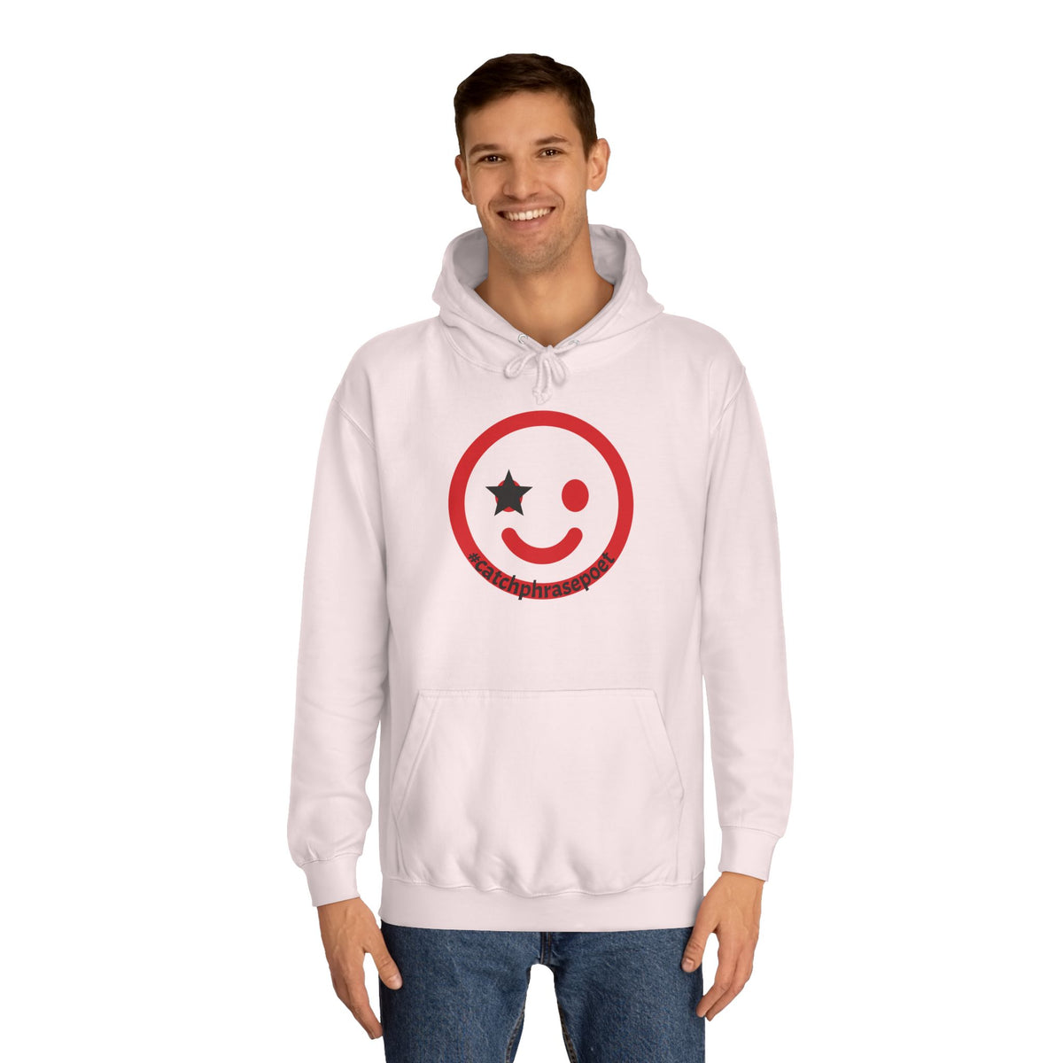 Smiley Duo Hoodie — Playful Star-Eye Graphic Pullover
