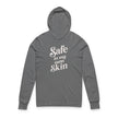 Safe in My Own Skin Hoodie | Long Sleeve Hooded Tee, LowFi Back Print