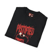 T-Shirt — 'Pistified' Graphic Tee with Grinning Skull Design