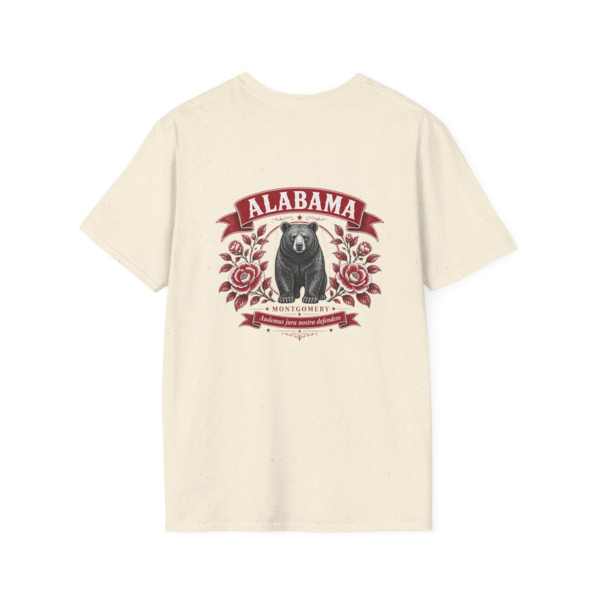 Alabama Bear Floral T-Shirt — Montgomery State Pride Tee