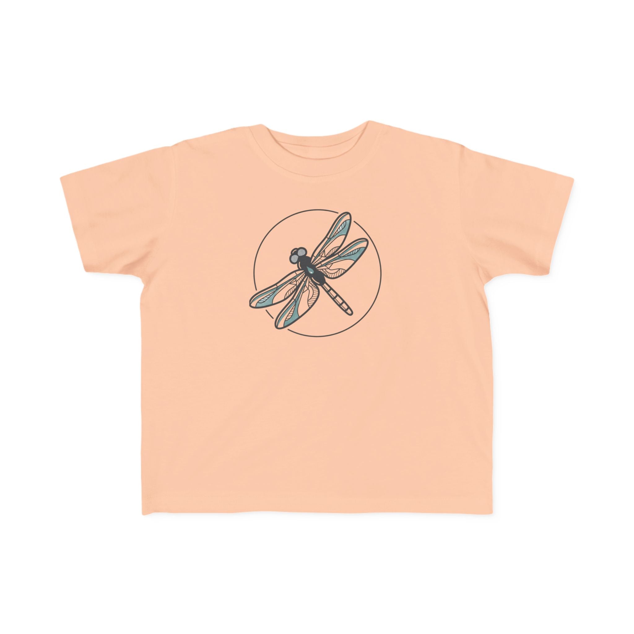 Toddler Striped Tee with Dragonfly Graphic — Kids Nature Shirt