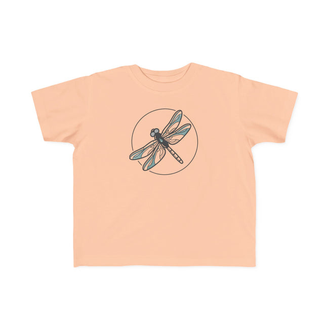 Toddler Striped Tee with Dragonfly Graphic — Kids Nature Shirt