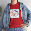 Fear Dances With Love Graphic Tee — Retro Inspirational Love Design