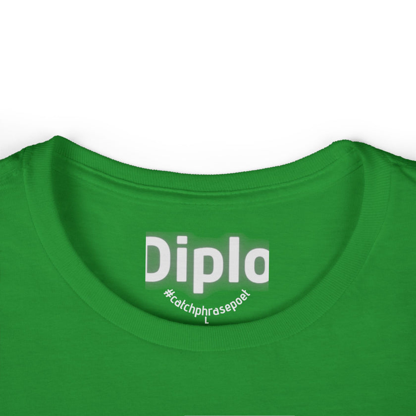 Diplomatic Guide Tee | Black Text Graphic Womens T-Shirt