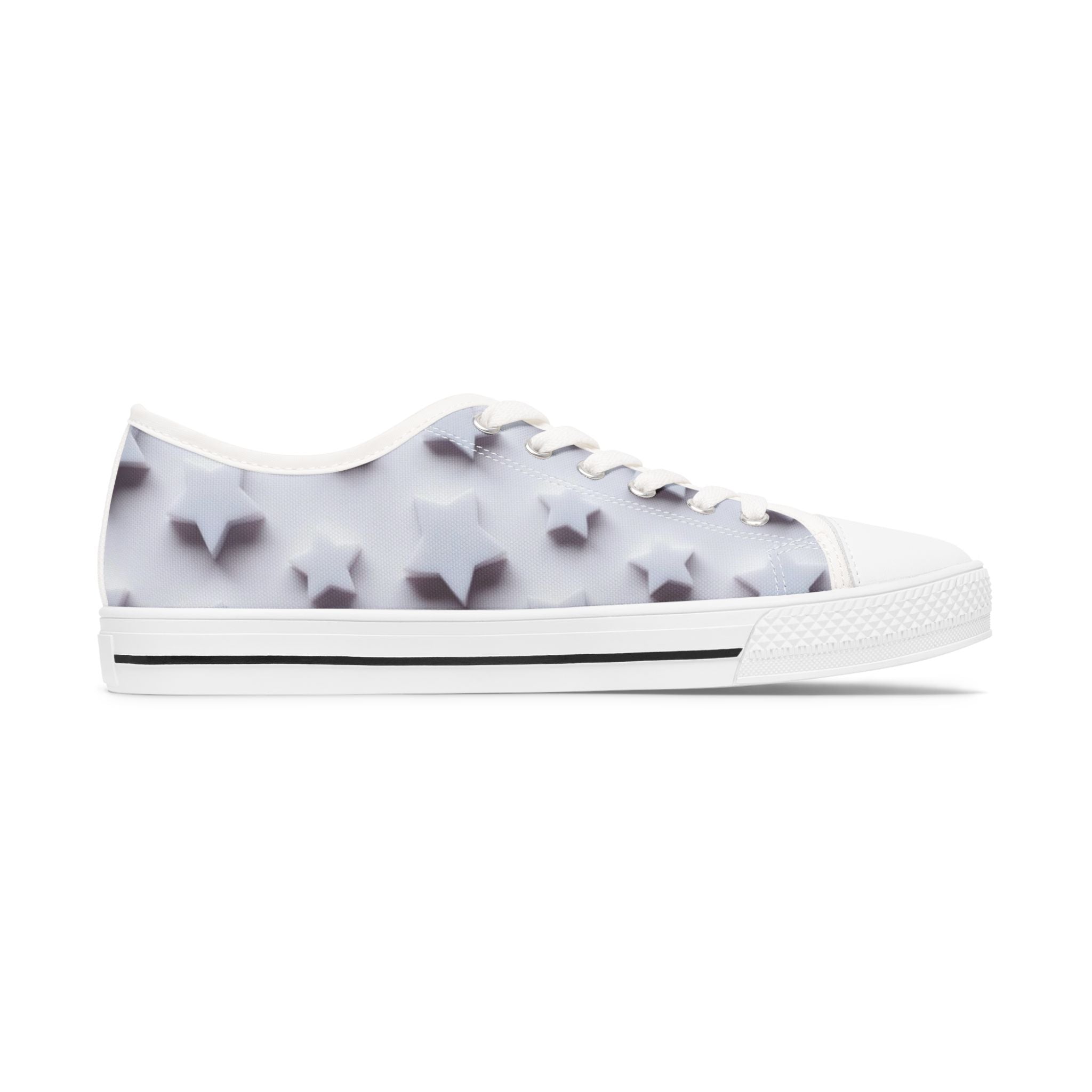 Star Bright Pattern I'm a Star Radiant Afar Sneakers | Low Top Canvas Shoes