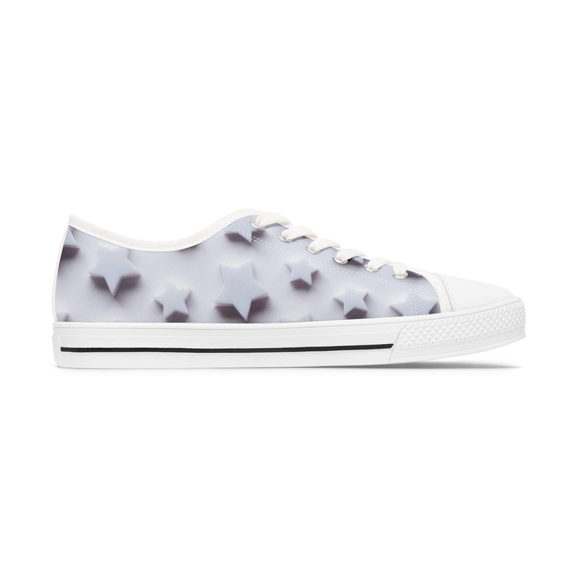 Star Bright Pattern I'm a Star Radiant Afar Sneakers | Low Top Canvas Shoes