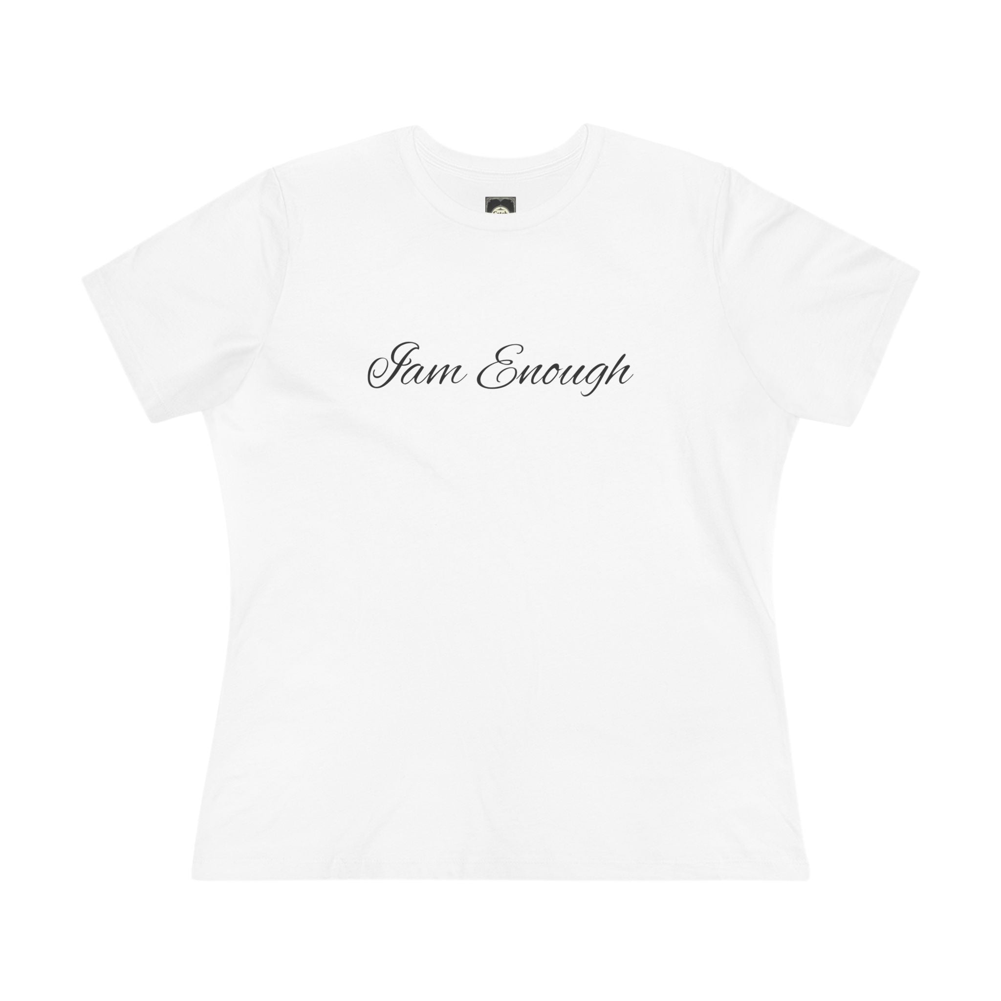 I Am Enough Women's Tee — Minimal Script Self-Love Shirt