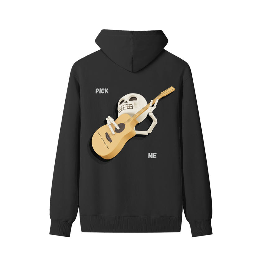 FIDUCIARY hoodie front view, drop-shoulder fit — Catch Phrase Poet
