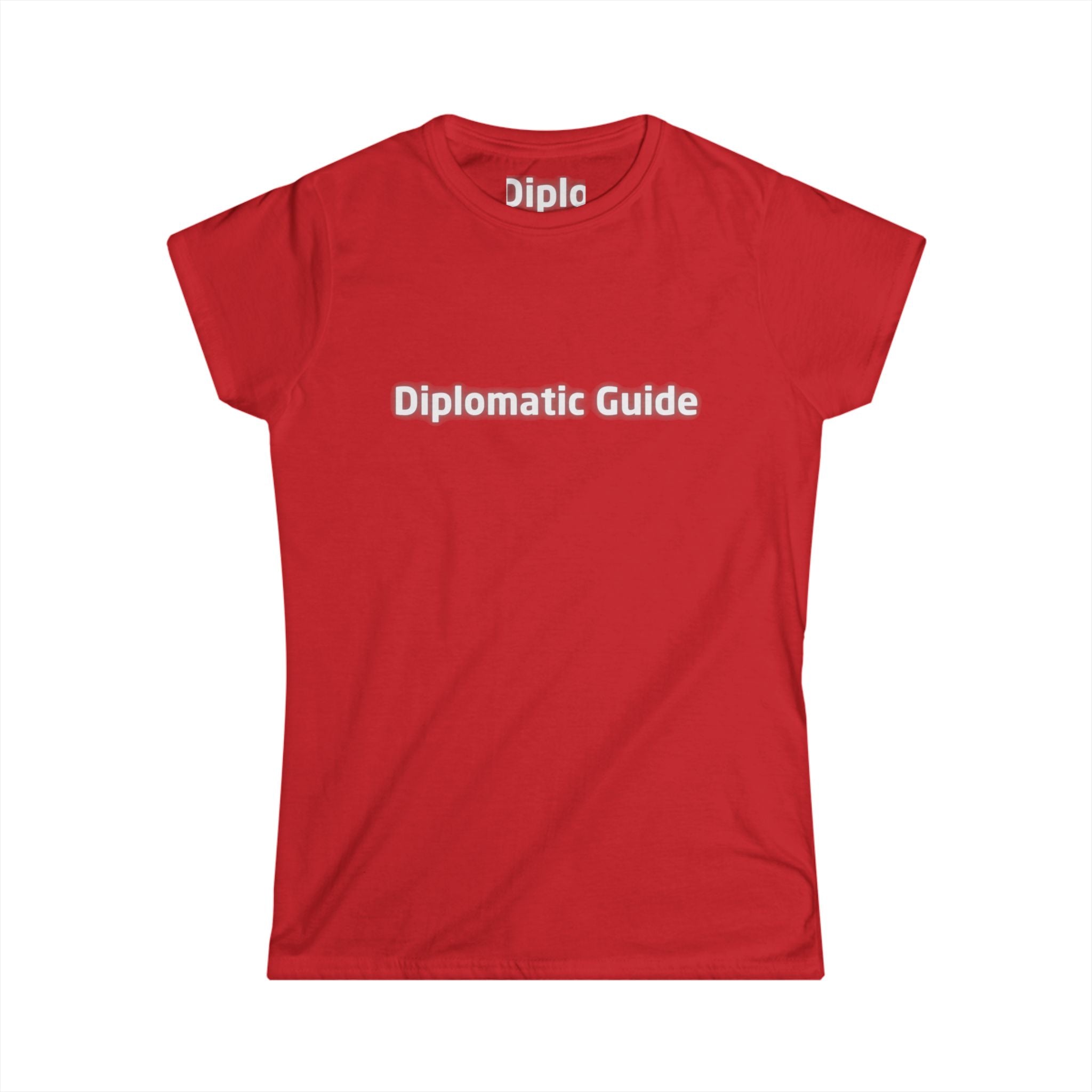 Diplomatic Guide Tee | Black Text Graphic Womens T-Shirt