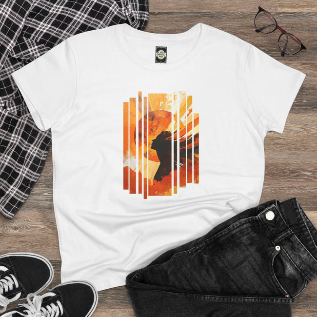 Sunset Goddess Rising — Women's Graphic T-Shirt