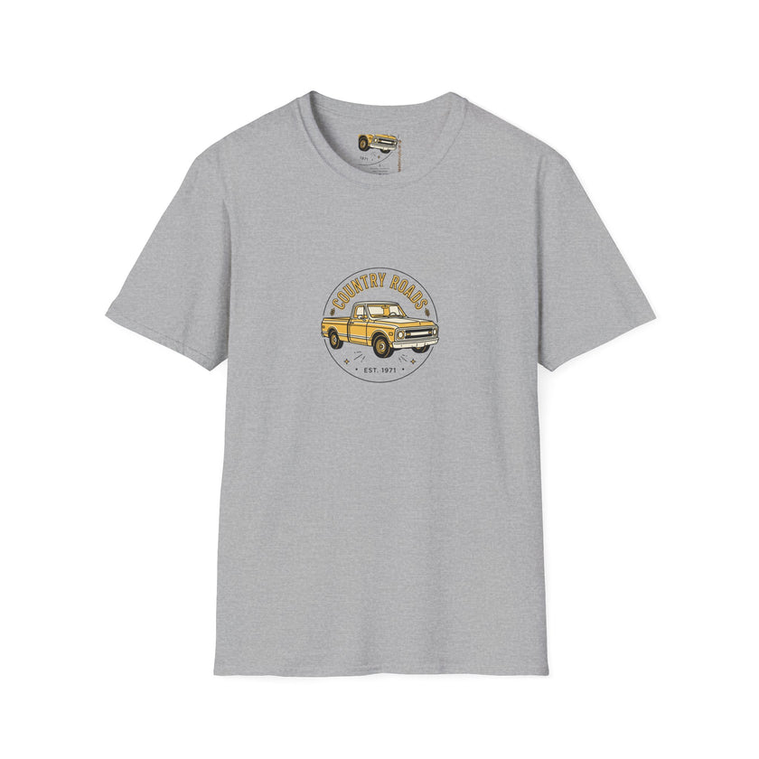 Country Roads Vintage Truck T-Shirt — 'Country Roads' Graphic Tee