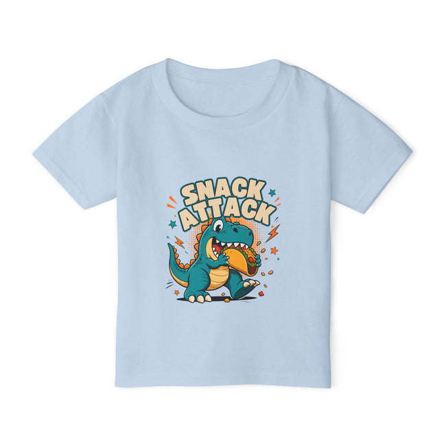 Toddler T‑Shirt — 'Snack Attack' Cute Dinosaur Snack Time Tee