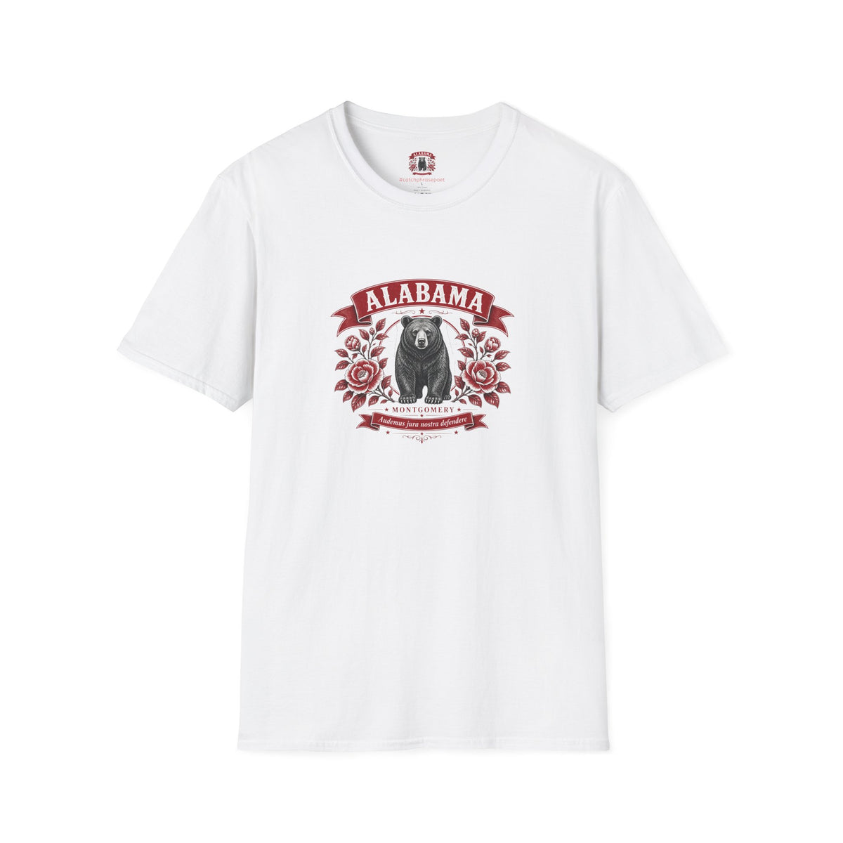Alabama Bear Floral T-Shirt — Montgomery State Pride Tee