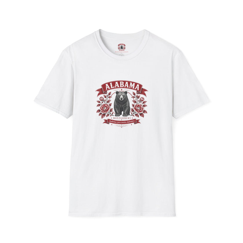 Alabama Bear Floral T-Shirt — Montgomery State Pride Tee