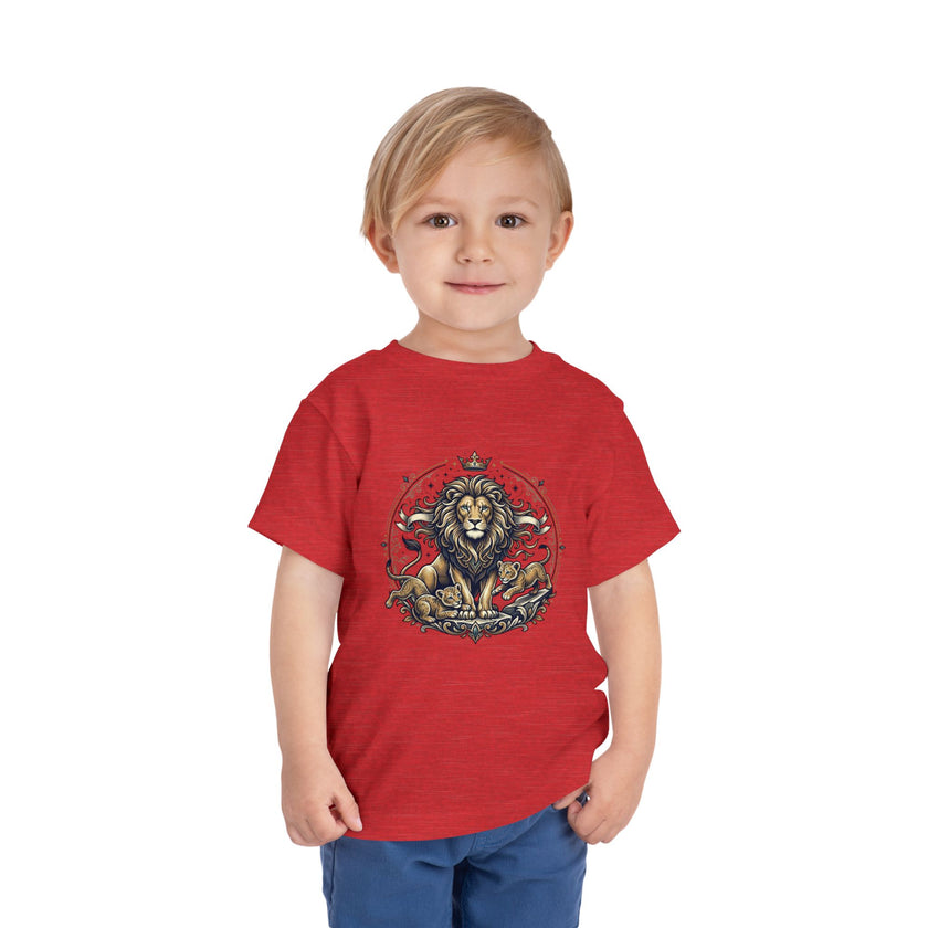 Toddler Tee — Regal Lion Crest Graphic