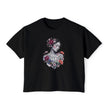 Women's Boxy Tee — Floral Portrait 