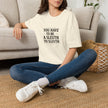 Detective quote graphic tee, everyday styling