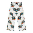 Vintage Swallow Pattern Pajama Pants — Women's Cozy Lounge Sleepwear