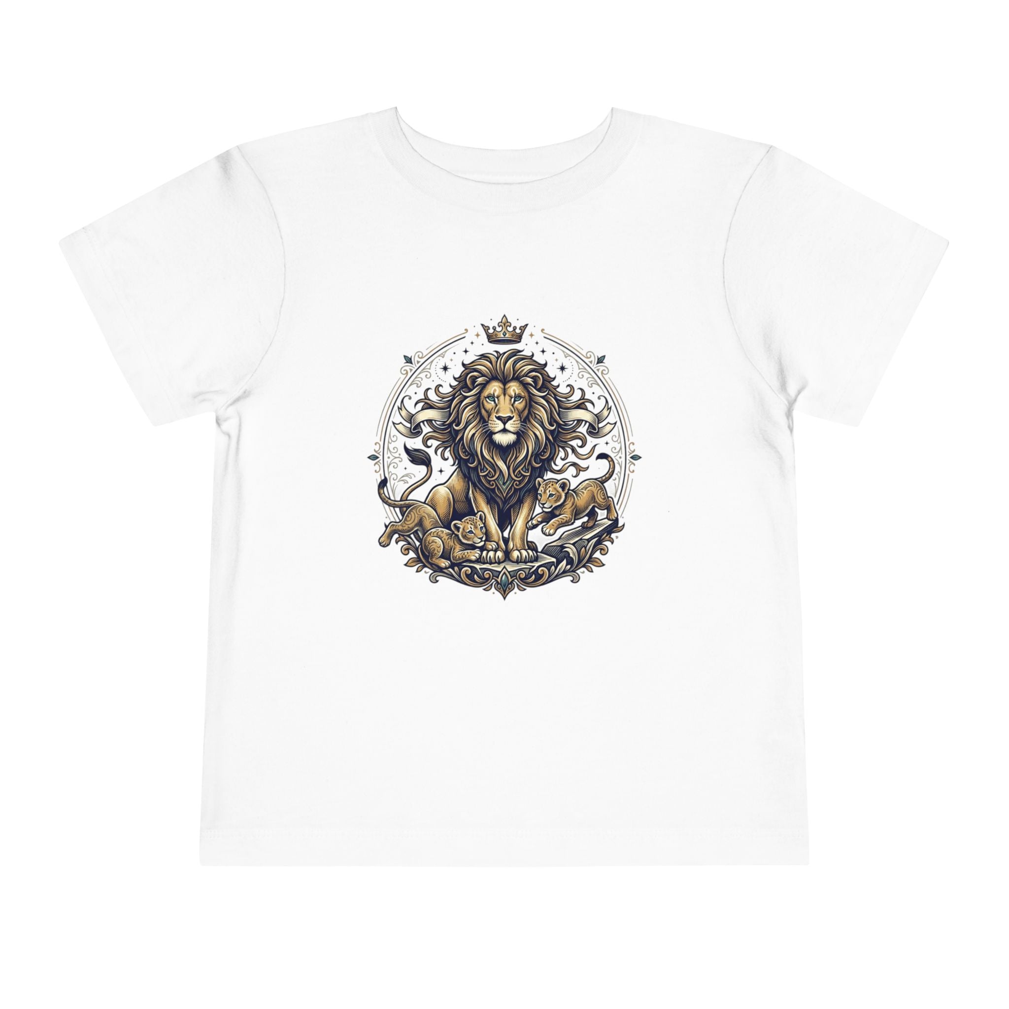 Toddler Tee — Regal Lion Crest Graphic
