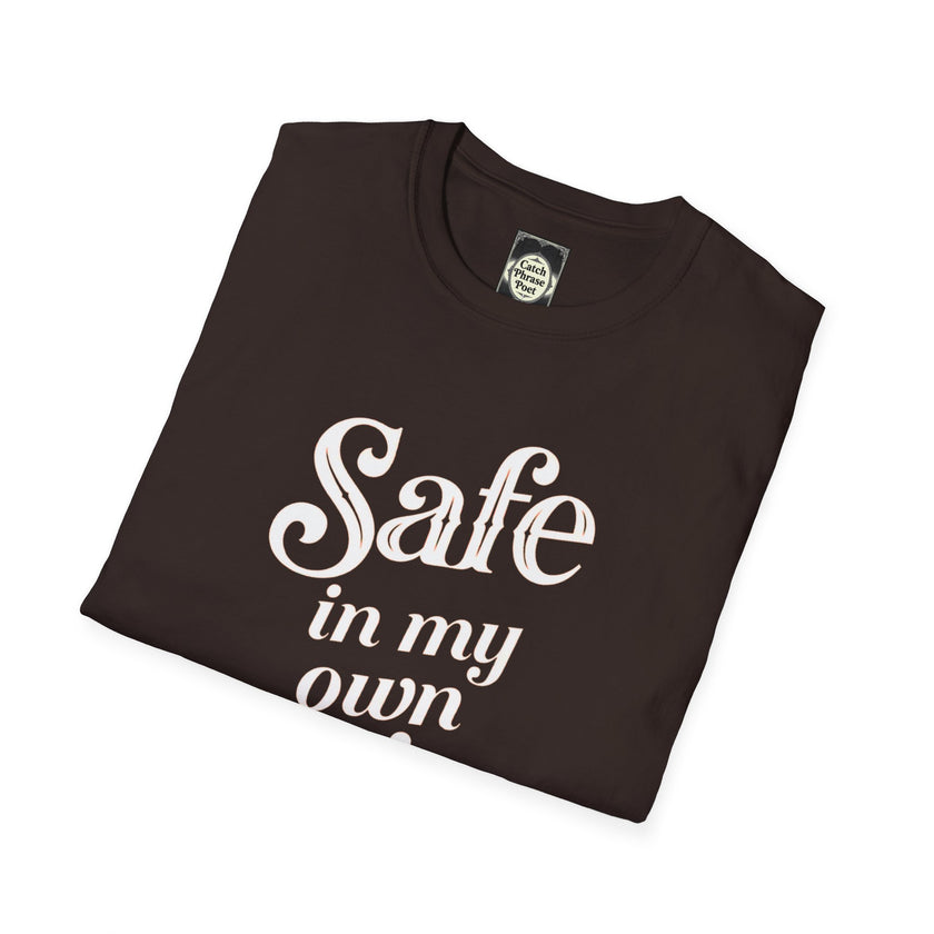Safe in My Own Skin T-Shirt | Affirmation Typography, Body Positivity
