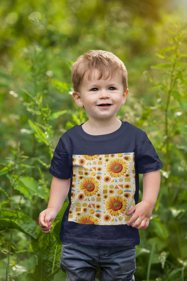 Sunflower Print Toddler T-shirt