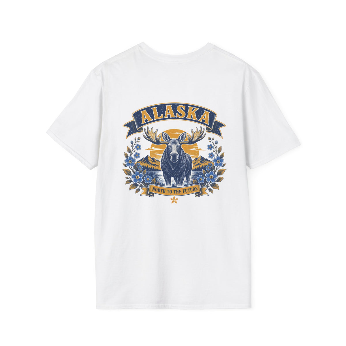 Alaska Moose Graphic T-Shirt — Vintage State Nature Tee