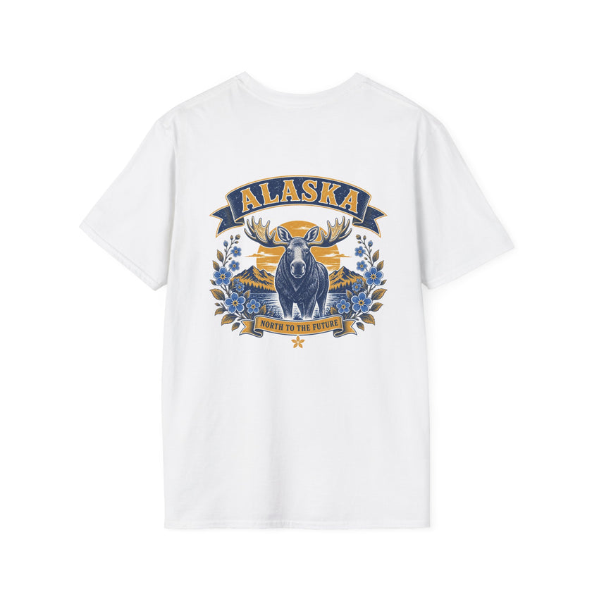 Alaska Moose Graphic T-Shirt — Vintage State Nature Tee
