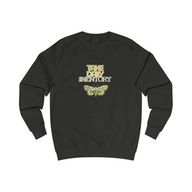 take daily inventory- text design Sweatshirt | 404 BC, internal discussions, reflection