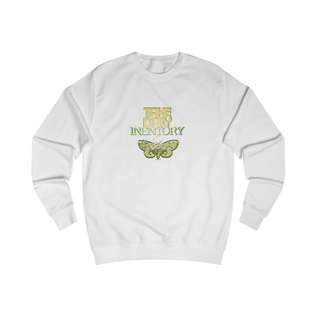 take daily inventory- text design Sweatshirt | 404 BC, internal discussions, reflection