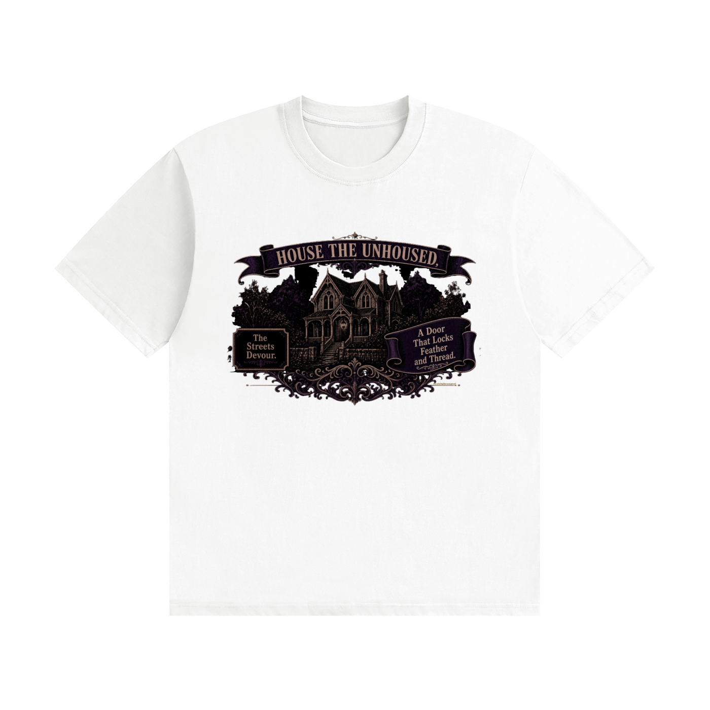 House the Unhoused Statement Tee — Homeless Advocacy Graphic Shirt