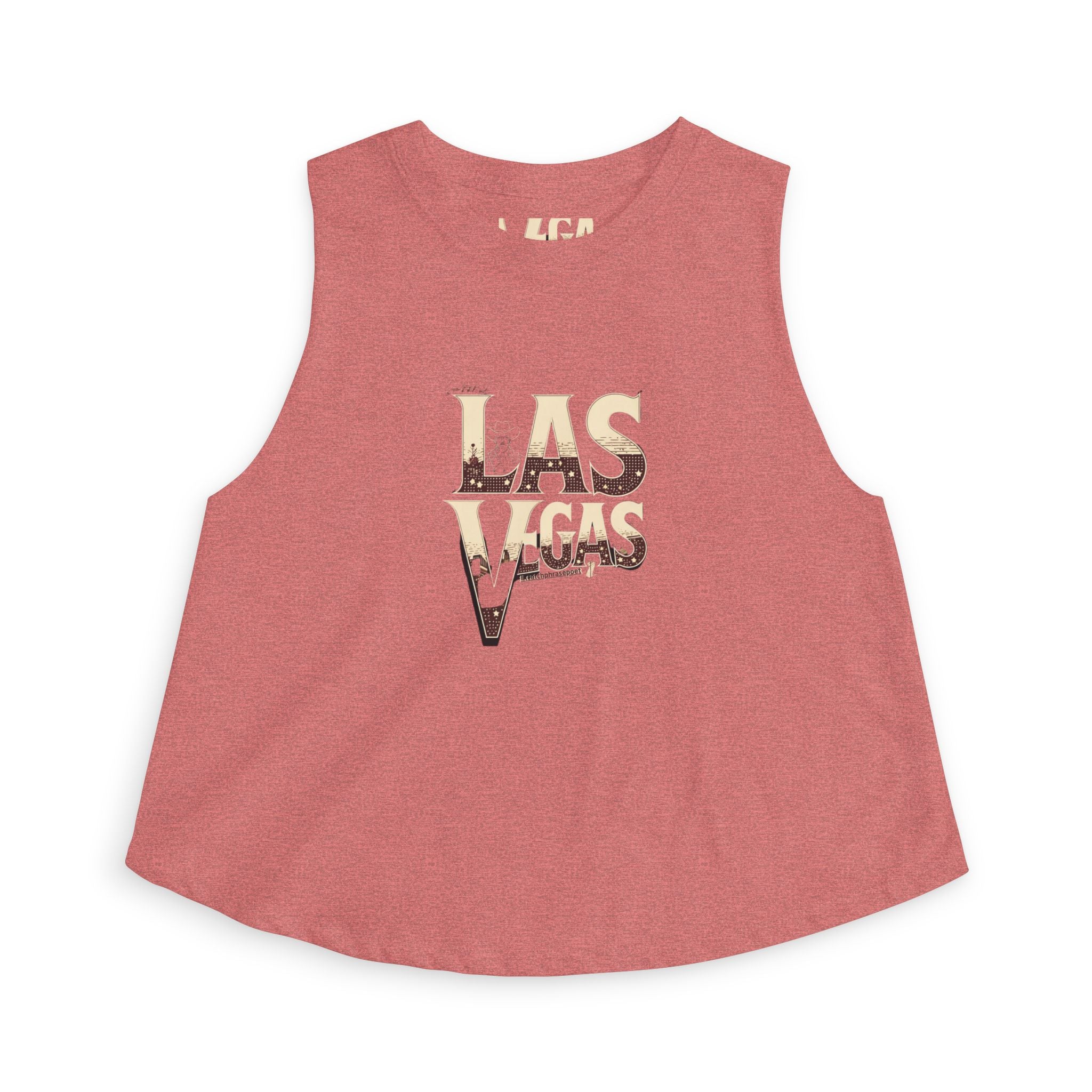 Las Vegas Floral Crop Top — Vintage Vegas Graphic Tank