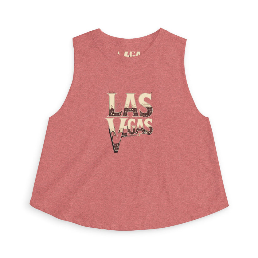 Las Vegas Floral Crop Top — Vintage Vegas Graphic Tank