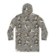 Cherub Pattern Hoodie Dress — Vintage Angel All-Over Print