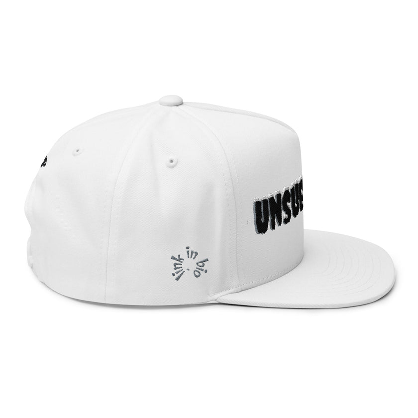 Embroidered 'Subscribe' Red TV Patch Flat Bill Cap