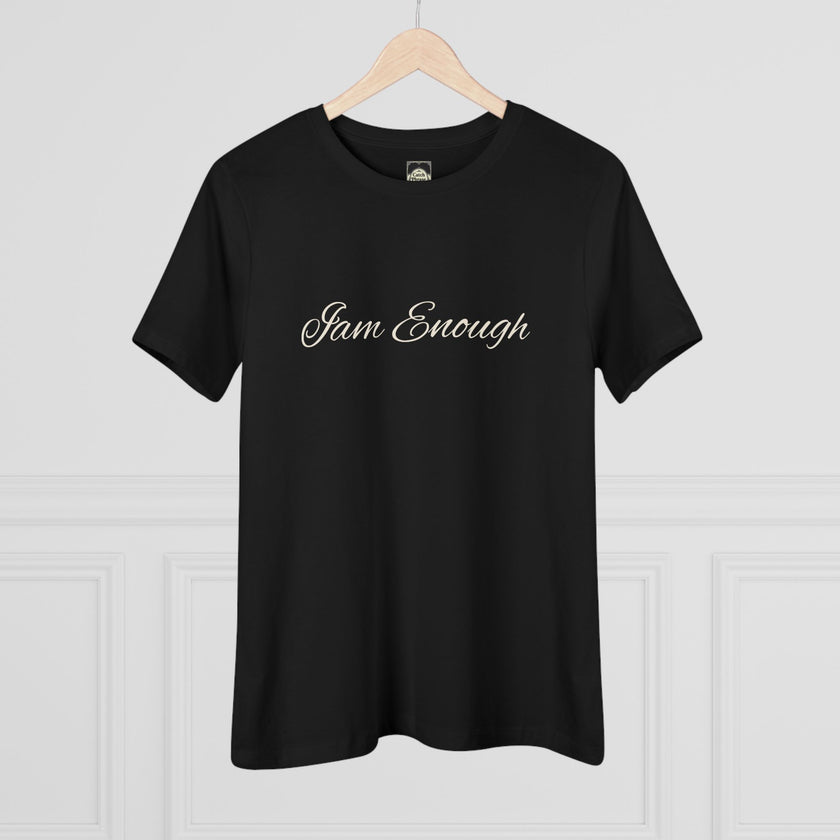 I Am Enough Women's Tee — Minimal Script Self-Love Shirt